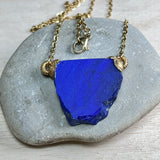 handmade lapis lazuli anhänger kette afghanistan mit stein anhänger naturstein schmuck von wonderworks lapis lazuli anhänger mit edelstalkette