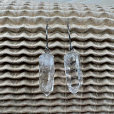 Bergkristall Kristall Ohrhänger silber, ohrschmuck ohrringe Bergkristall handmade von wonderworks