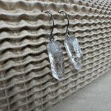 Bergkristall Kristall Ohrhänger silber, ohrschmuck ohrringe Bergkristall handmade von wonderworks