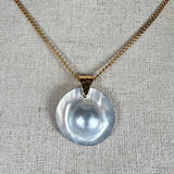 mabe zuchtperle mit goldkette, graue perle mit blister, barocke grosse perle anhänger und goldige edelstahlkette