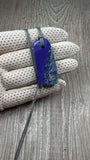 handmade lapis lazuli anhänger rohstein und poliert afghanistan mit lederhalsband stein anhänger naturstein schmuck von wonderworks lapis lazuli anhänger mit lederband